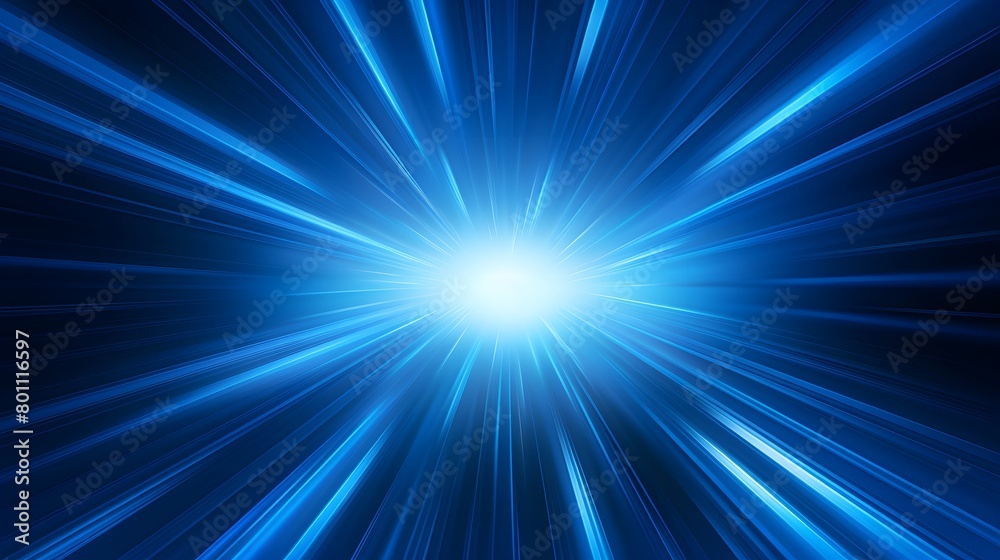 Obraz premium Radial blue light through the tunnel glowing in the darkness for print designs templates, Advertising materials, Email Newsletters, Header webs, e commerce signs retail shopping, advertisement busines