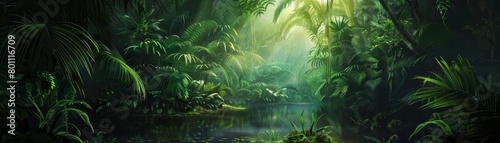 Dive into the heart of the jungle where every path leads to a new thrill and undiscovered mysteries, background concept photo