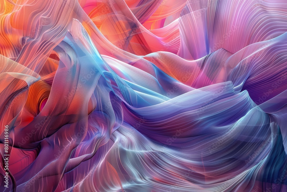 Obraz premium Explore the concept of digital sound manipulation through the lens of AIgenerated art