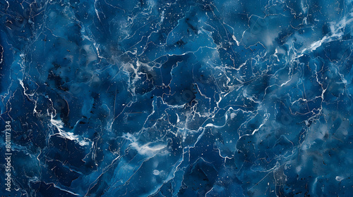 Wallpaper Mural rough indigo blue marble background. Generative AI. Torontodigital.ca