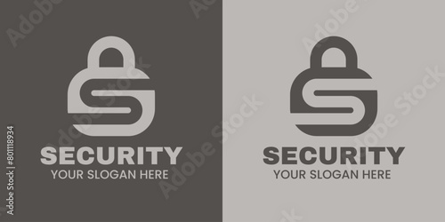 Letter S Logo Design Security Logo Template