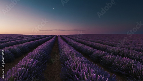 Women hands holding a phone and taking a photo of the purple flower in the garden. 