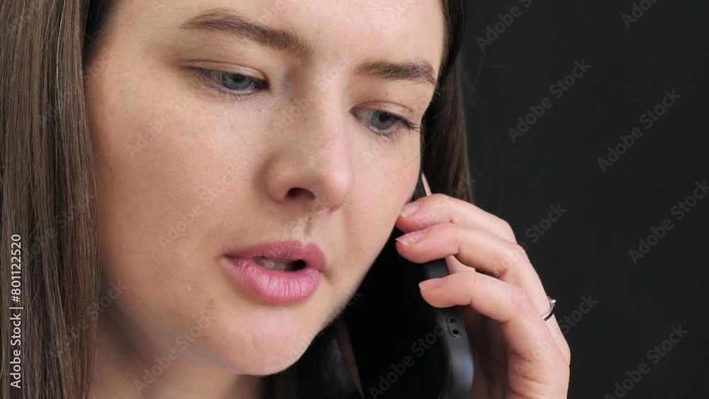 young business woman talking on the phone young business woman talking on the phone