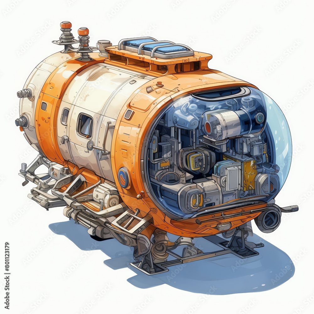 Sci-fi submarine concept art Sci-fi submarine concept art