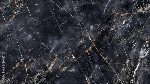Seamless Dark Marble Elegance: Timeless Glamor for Digital Design
