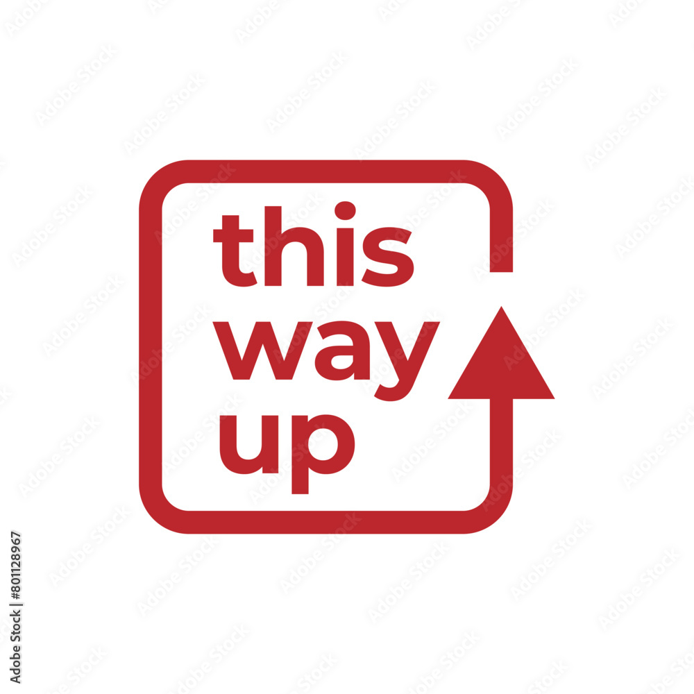 this way up label vector icon for packaging. this way up label vector icon for packaging.
