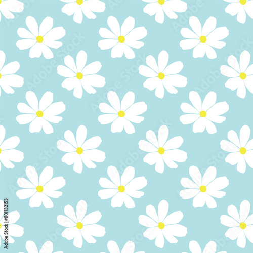 Abstract pattern of  daisy flower, origami flowers background.style for banners,prints,clothing,wallpaper,posters, websites,online shopping.Vector illustration design and creative idea.eps10.