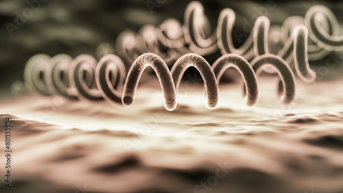 3D Rendering of Treponema Pallidum