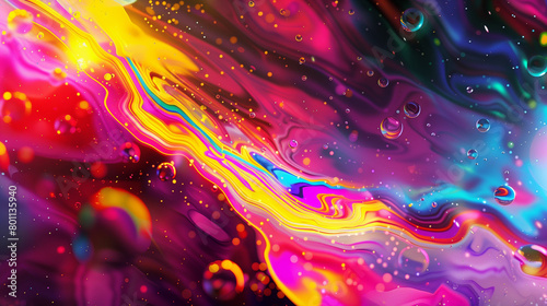Colorful very bright liquid background