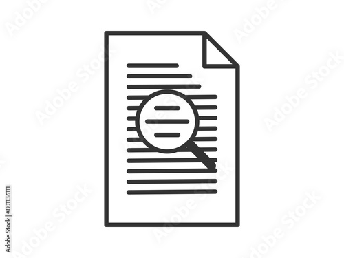 Illustration a vector icon depicting documents, suitable for web and mobile applications, isolated for use in graphic and design.
