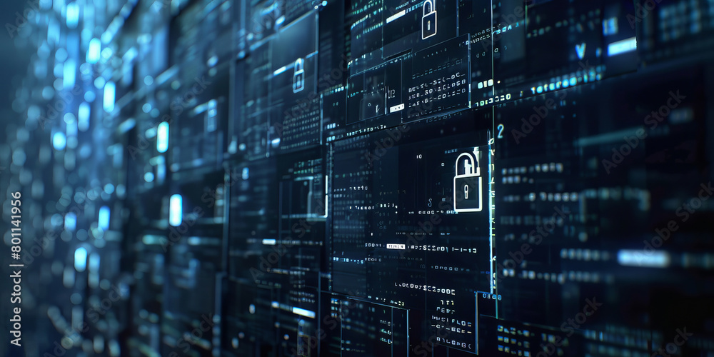 Data protection cyber security banner. Concept Business internet Technology lock protect for Cryptocurrency services. Data protection cyber security banner. Concept Business internet Technology lock protect for Cryptocurrency services.