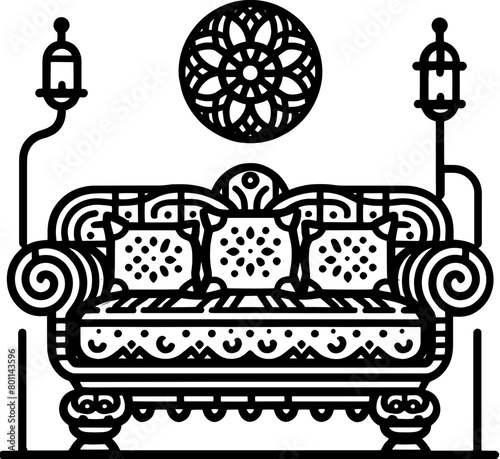 Divan furniture icon 1
