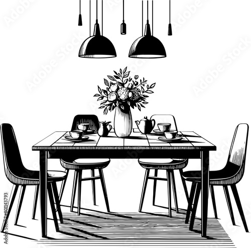 Dining table icon 6