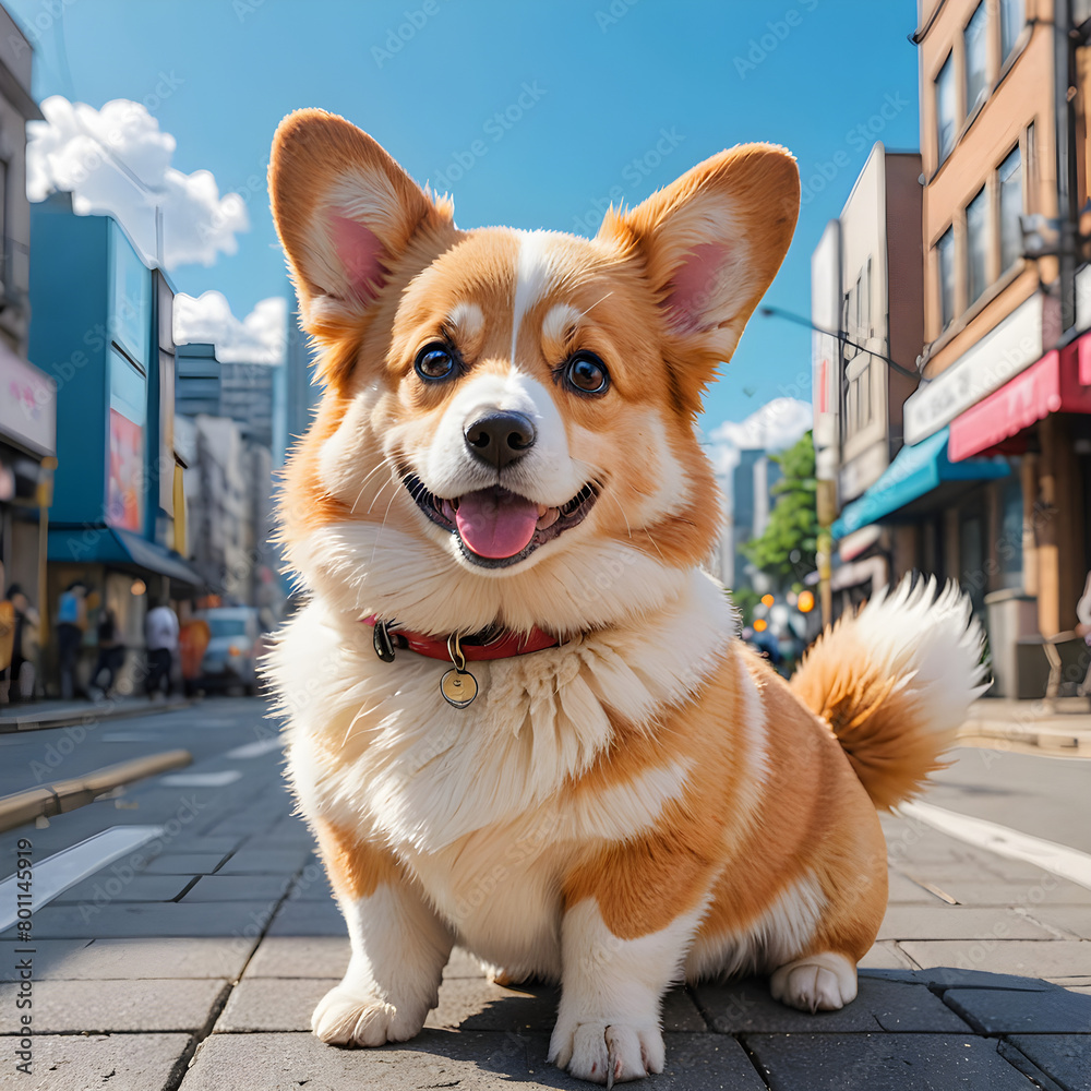 dog sitting on the roof