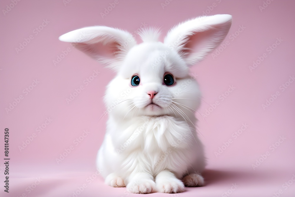 Obraz premium Sitting cute bunny