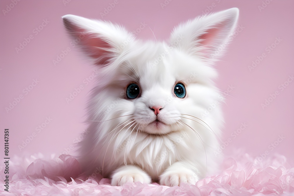 Obraz premium Sitting cute bunny