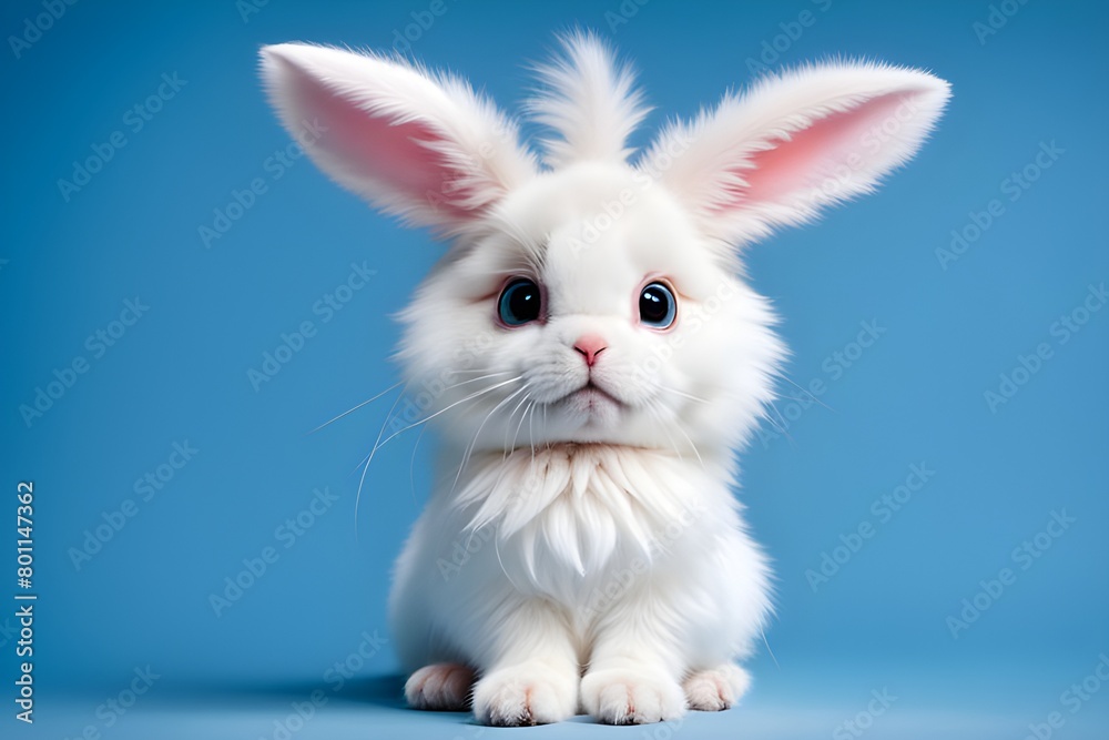 Obraz premium Sitting cute bunny