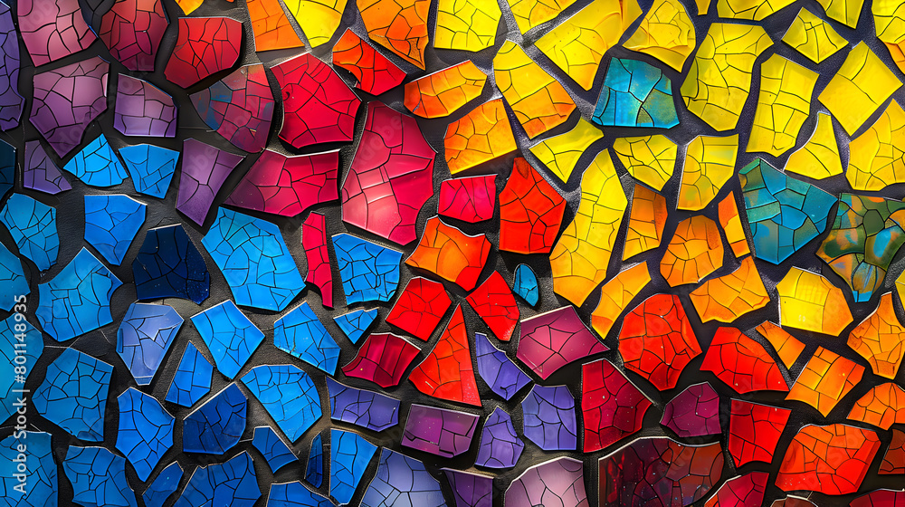 Colorful abstract mosaic background. Generative AI. Colorful abstract mosaic background. Generative AI.