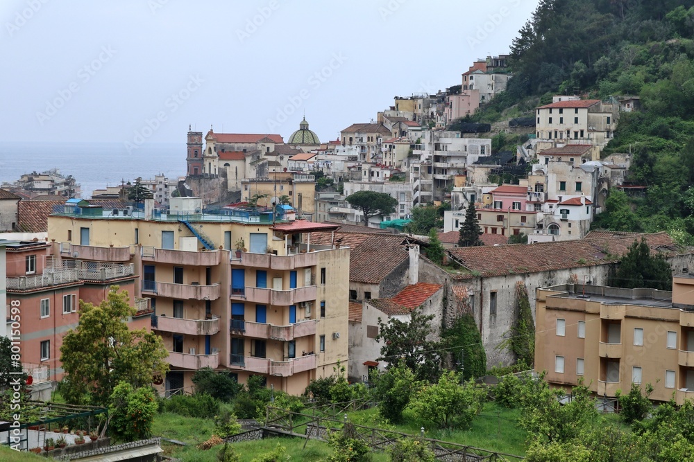 Maiori - Panorama del borgo da Via Accola