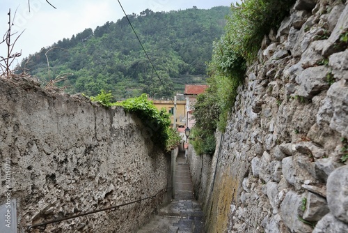 Obraz na płótnie Maiori - Scalinata di Via Accola verso Via San Pietro w salonie