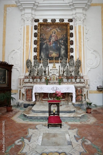 Obraz na płótnie Maiori - Altare destro del transetto della Chiesa di San Domenico w salonie
