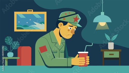 A war veteran sitting in a thes office haunted by flashbacks and nightmares from his time in combat. As the the prepares to administer a ketamine.