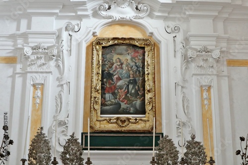 Maiori - Dipinto settecentesco della Madonna del Rosario nella Chiesa di San Domenico photo