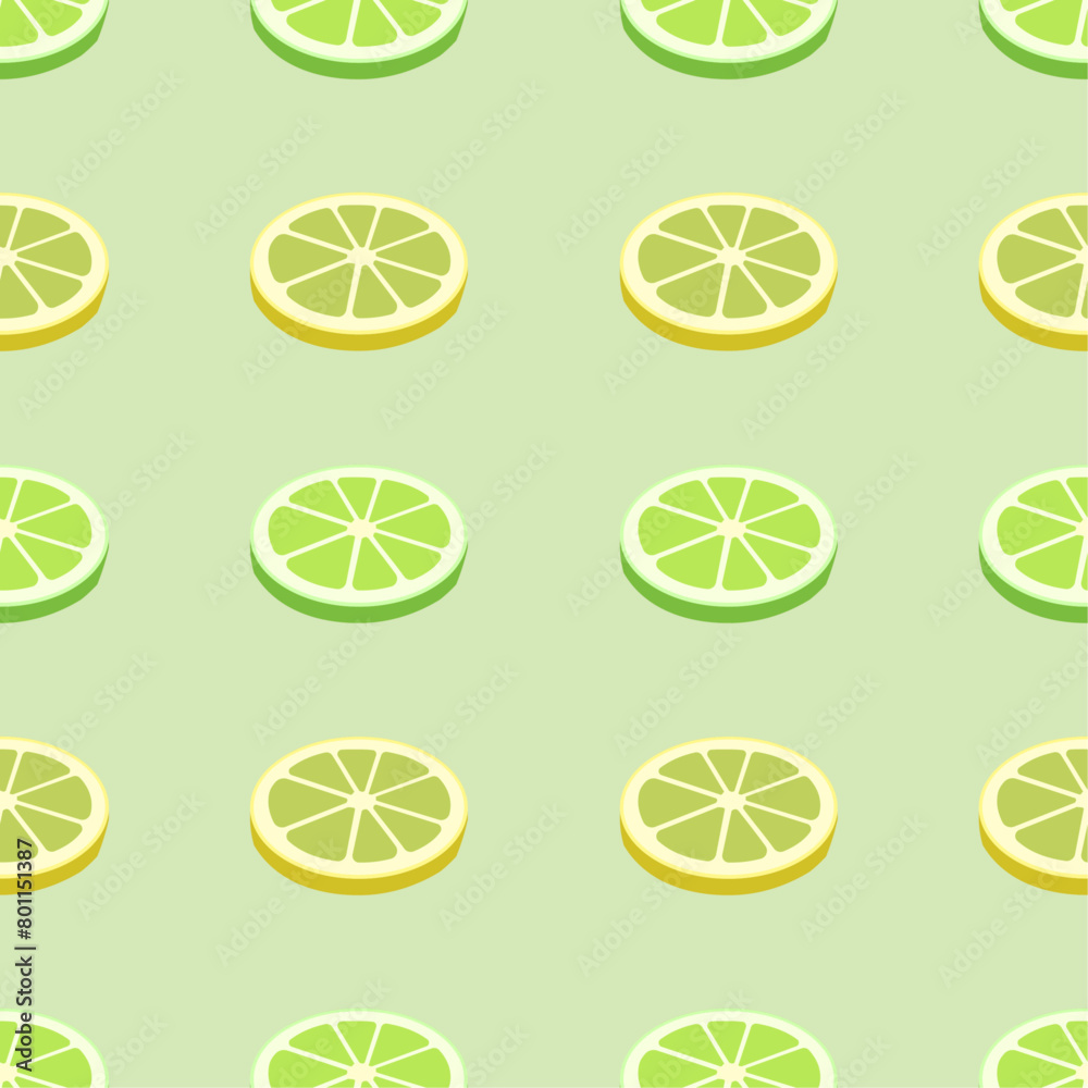 Seamless pattern with lemon and lime fruits vector illustration. Seamless pattern with lemon and lime fruits vector illustration.