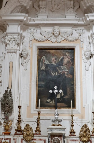 Obraz na płótnie Maiori - Dipinto settecentesco San Vincenzo Ferrer nella Chiesa di San Domenico w salonie
