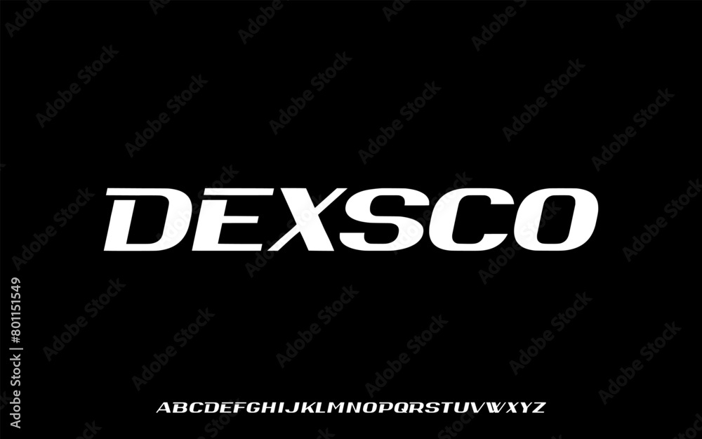 Modern Bold Font Sport Alphabet. Typography urban style fonts for technology, digital, business logo design. vector illustration