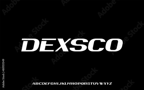 Modern Bold Font Sport Alphabet. Typography urban style fonts for technology, digital, business logo design. vector illustration