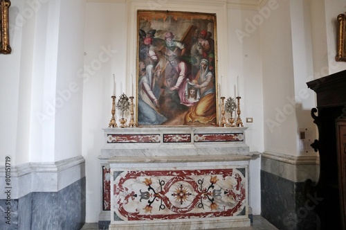 Obraz na płótnie Maiori - Altare del Calvario nel Santuario di Santa Maria a Mare w salonie