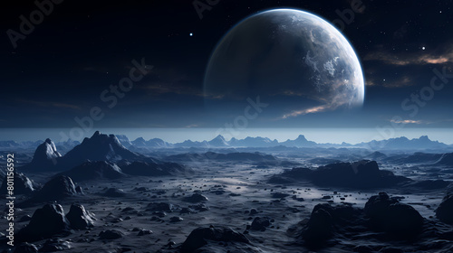 Empty moon landscape