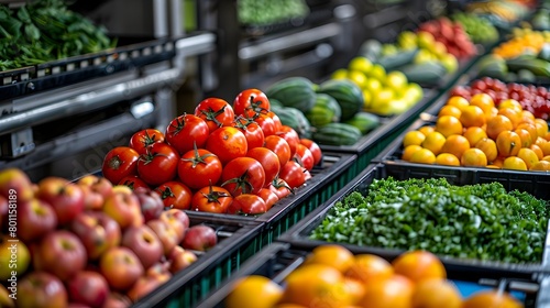 Automated Produce Sorting Optimizes Grocery Retail and Freshness for Healthier Lifestyles description This image showcases a section of a produce