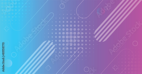 Modern abstract blue and purple geometric shape background