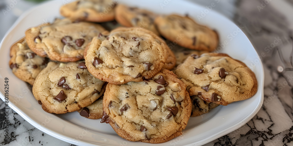 Chocolate cookies with chocolate chips.
