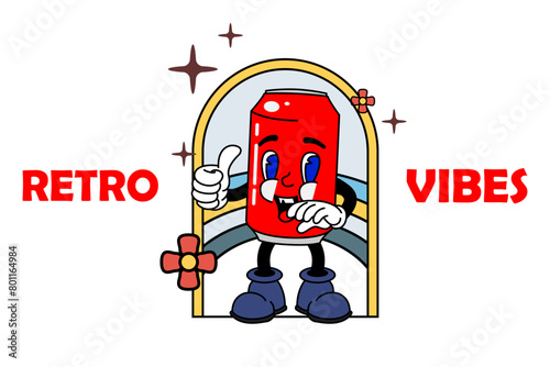 Retro Vintage Cartoon Mascot Oldiest