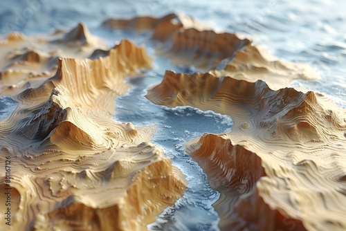 Interactive Digital Sandscapes A Tactile of Intricate Granular Patterns and Colors photo