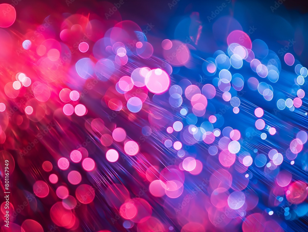 Colorful bokeh lights with a dynamic blur effect for a festive or celebratory background.