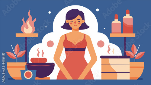 The heat and steam of the sauna aiding in the regulation of menopausal irregularities in the menstrual cycle..