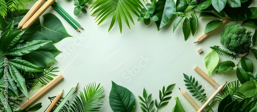 Promote Environmental Awareness with Eco-Friendly School Supplies in a Green Themed Banner
