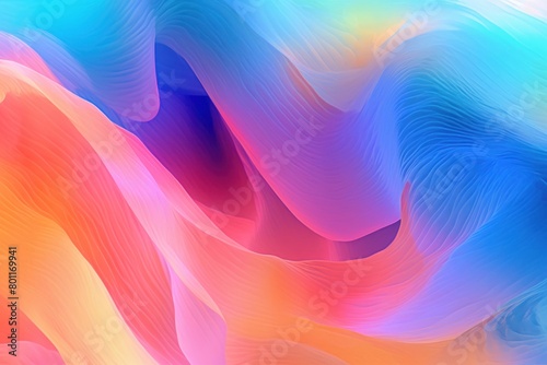 Vibrant Abstract Waves Colorful Fluid Gradient Artwork