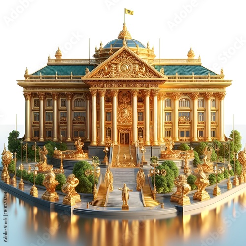 Building with Columns on a Small Island
