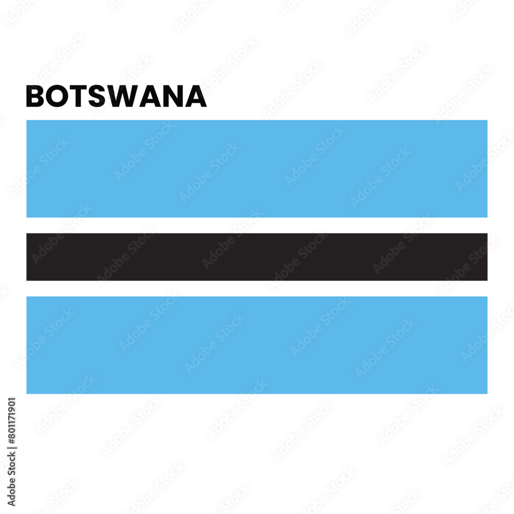 botswana country flag vector file