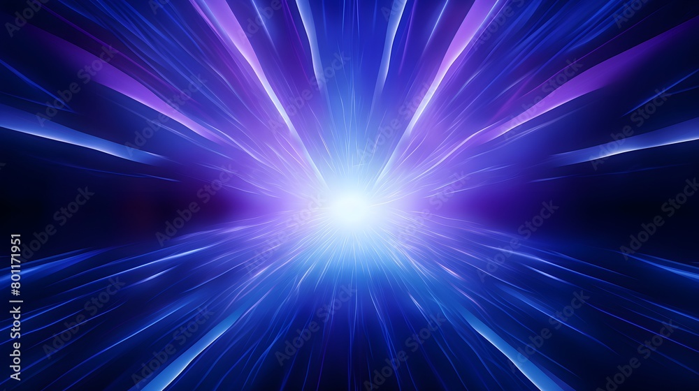 Obraz premium Radial blue and pruple light through the tunnel glowing in the darkness for print designs templates, Advertising materials, Email Newsletters, Header webs, e commerce signs retail shopping, advertisem