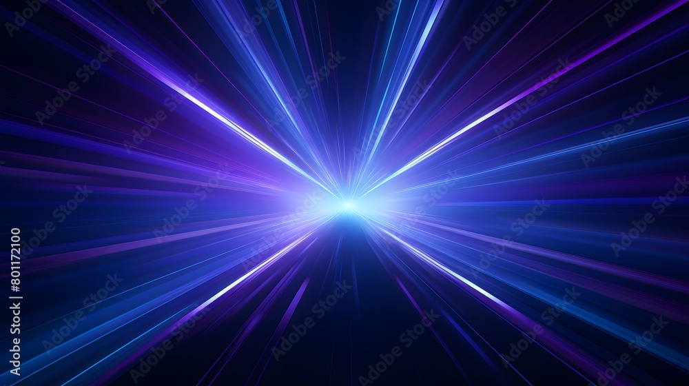 Radial blue and pruple light through the tunnel glowing in the darkness for print designs templates, Advertising materials, Email Newsletters, Header webs, e commerce signs retail shopping, advertisem