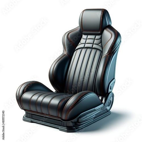 car seat isolate on whiteseat isolated on white,leather armchair,leather arm isolated on white background, black leather arm chair isolated on white 