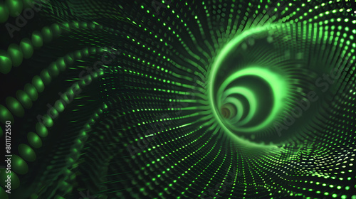 green  abstract  particles  technology  background