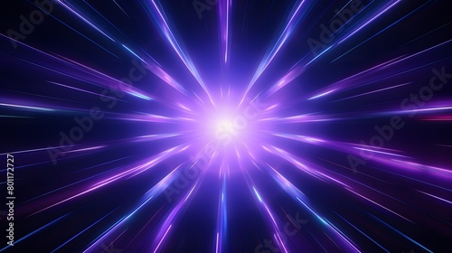 Radial blue and pruple light through the tunnel glowing in the darkness for print designs templates  Advertising materials  Email Newsletters  Header webs  e commerce signs retail shopping  advertisem