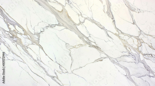 Elegant pearl white marble with subtle veins of gray and cream, perfect for a sophisticated and luxurious look